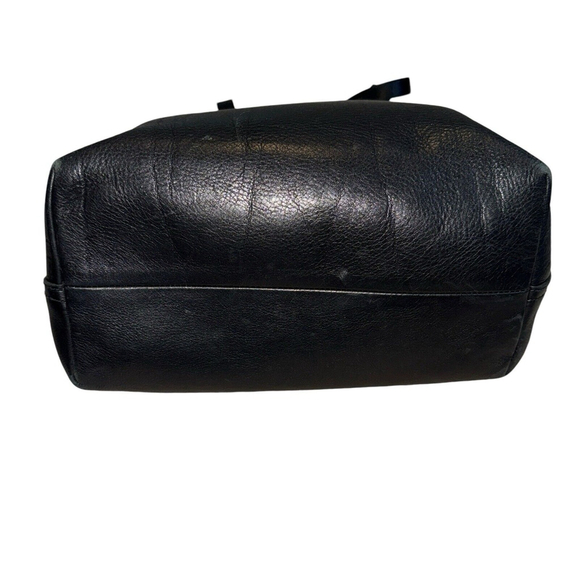 Madewell The Zip-Top Medium Transport Tote Black Leather MISSING LONG STRAP - Picture 7 of 14